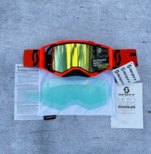 Scott motocross goggles - motocross, red