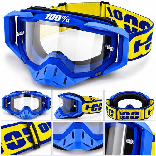 100 motocross goggles blue - goggles,
