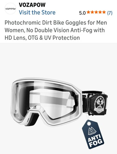 Vozapow photochromic dirt - photochromic, bike