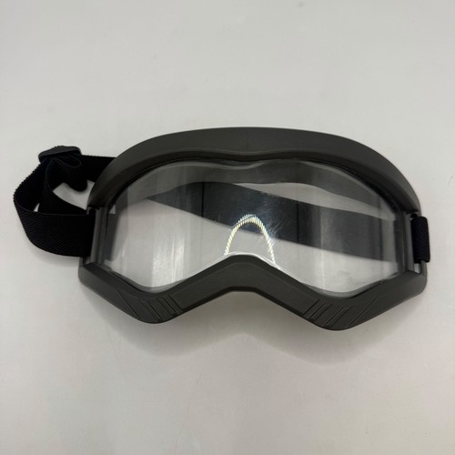 Black motocross goggles clear - goggles,